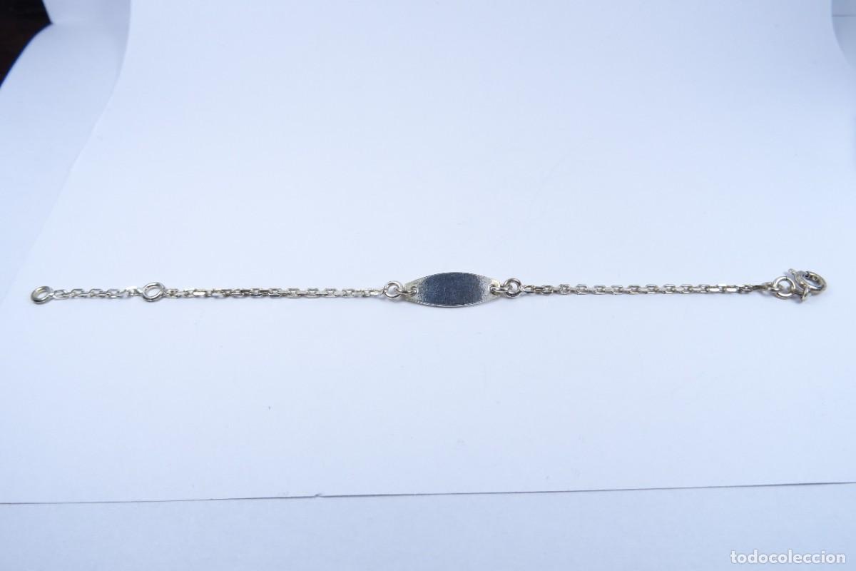 Joyeria: Pulserita de bebe en plata 925 con chapa - Foto 5