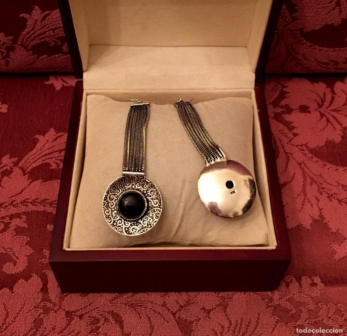 Joyeria: PENDIENTES LARGOS CON ONIX - 16 GRAMOS. - Foto 3