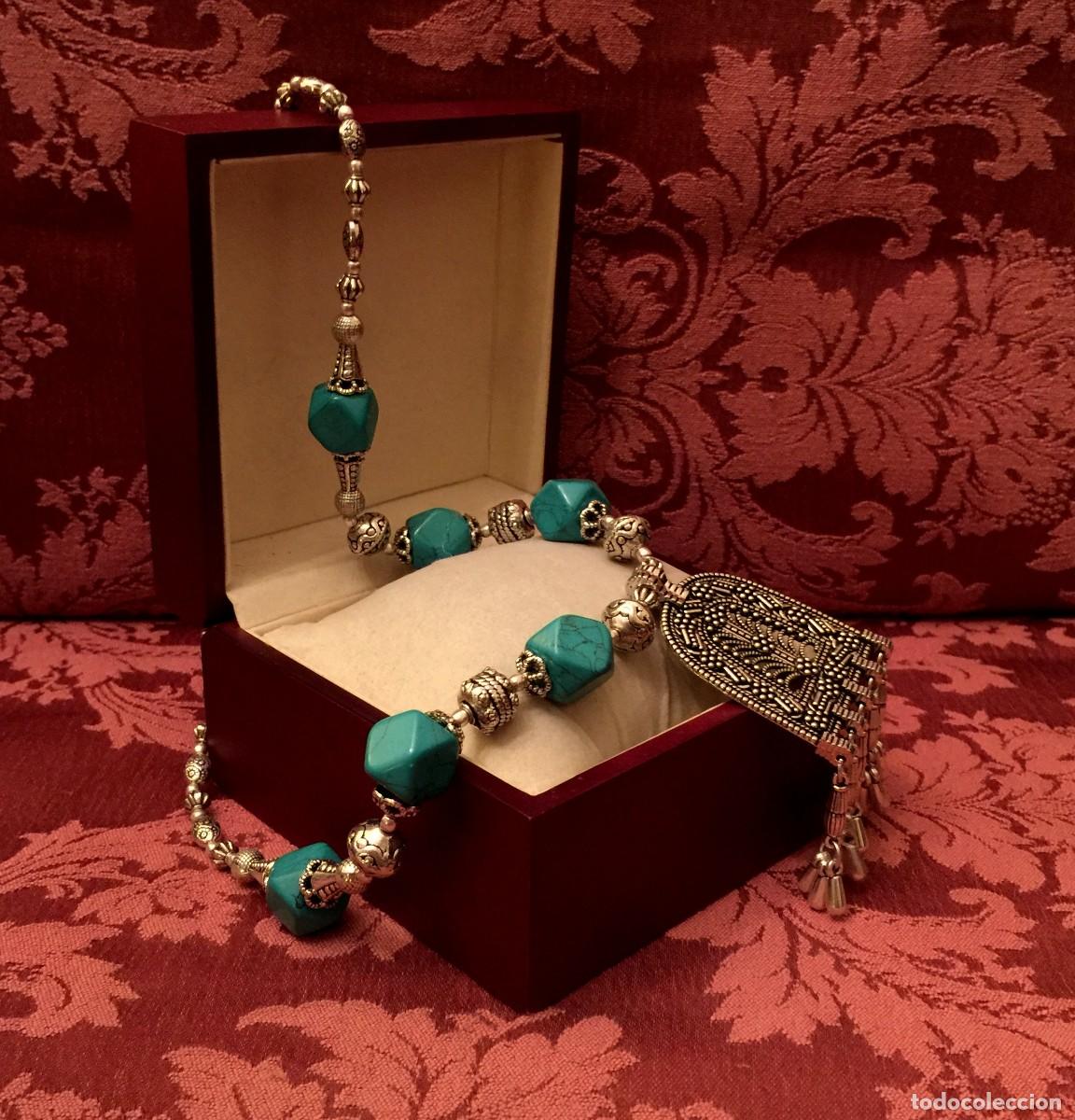 Joyeria: COLLAR CON JASPES Y COLGANTE CENTRAL - 97 GRAMOS. - Foto 3