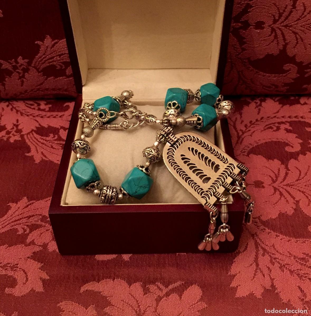 Joyeria: COLLAR CON JASPES Y COLGANTE CENTRAL - 97 GRAMOS. - Foto 4