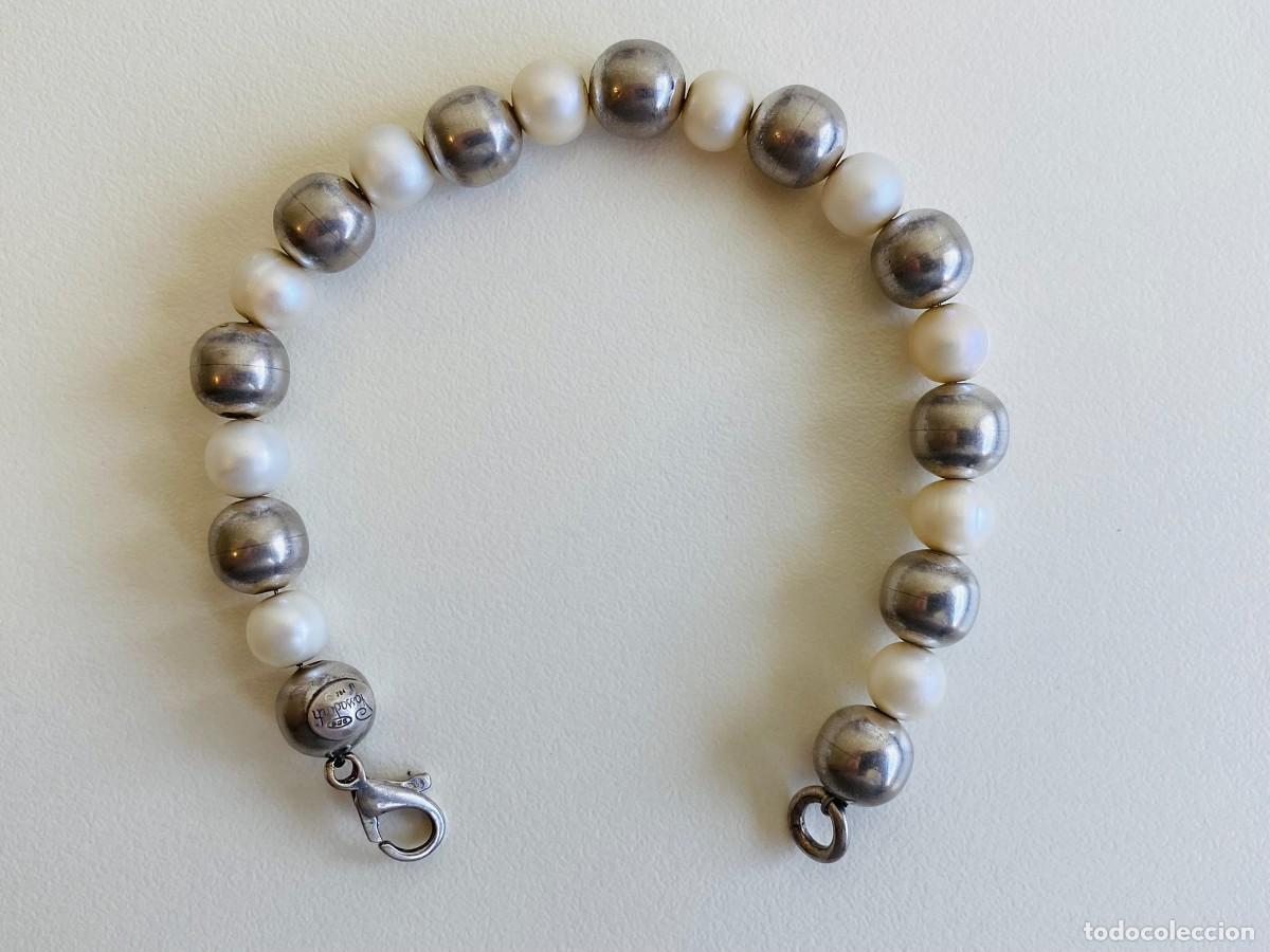 Joyeria: Pulsera de plata con perlas 925 - Foto 2