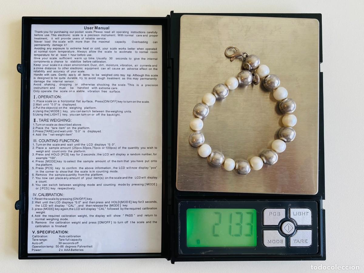 Joyeria: Pulsera de plata con perlas 925 - Foto 6