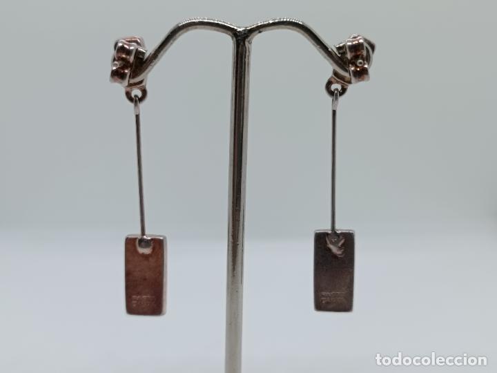 Joyeria: Preciosos pendientes en plata de ley contrastada de estilo griego. - Foto 3