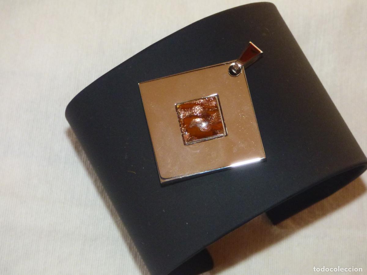 Joyeria: colgante,acero y murano. - Foto 1