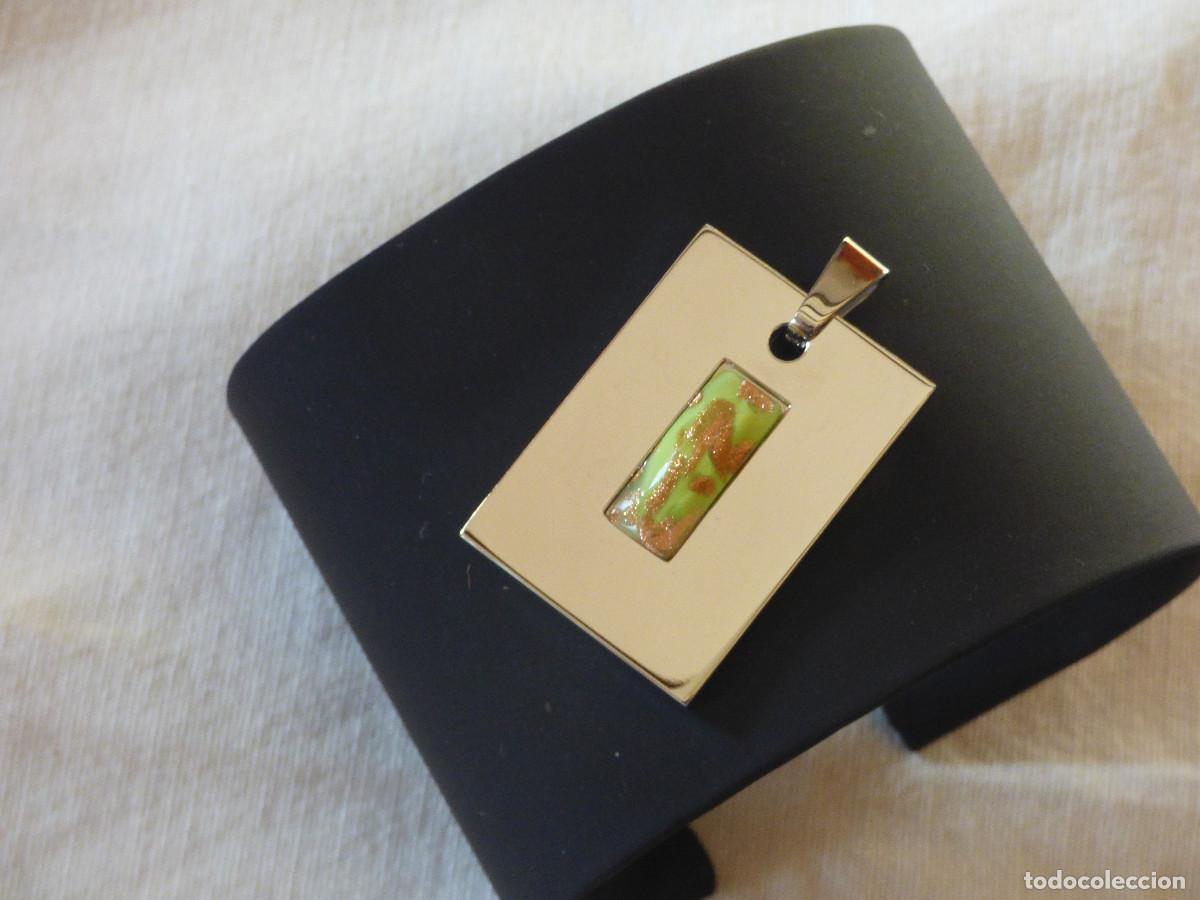Joyeria: Colgante,acero y murano. - Foto 1