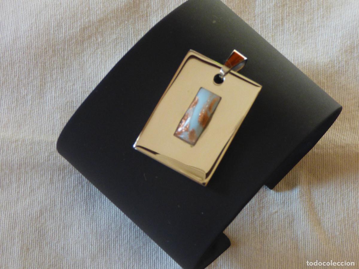 Joyeria: Colgante,acero y murano. - Foto 1