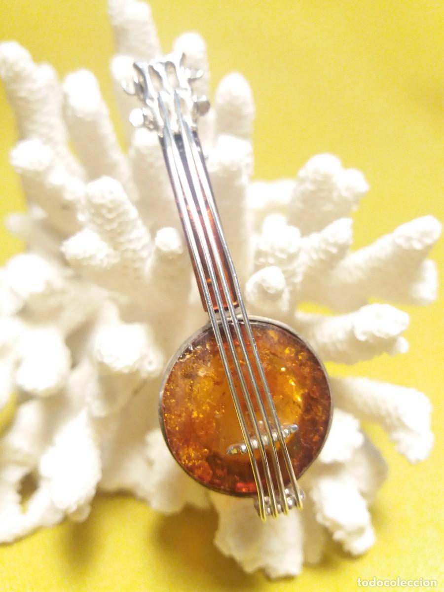 Joyeria: BROCHE &Aacute;MBAR Y PLATA DE LEY - Foto 1