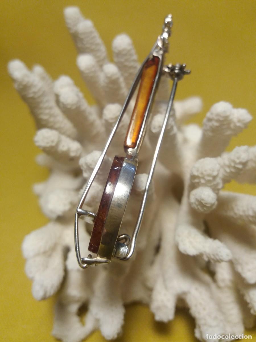 Joyeria: BROCHE &Aacute;MBAR Y PLATA DE LEY - Foto 4