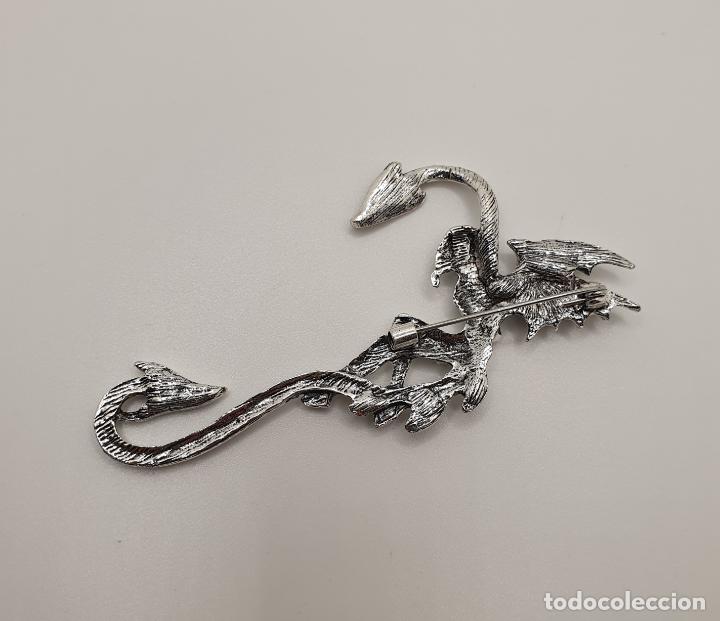 Joyeria: Broche de demonio tipo baphomet ba&ntilde;ado en plata de ley. - Foto 5