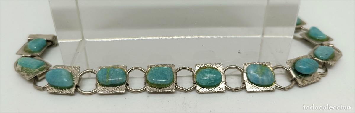 Joyeria: Pulsera de plata, con piedras azules. - Foto 1