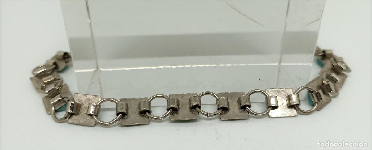 Joyeria: Pulsera de plata, con piedras azules. - Foto 2