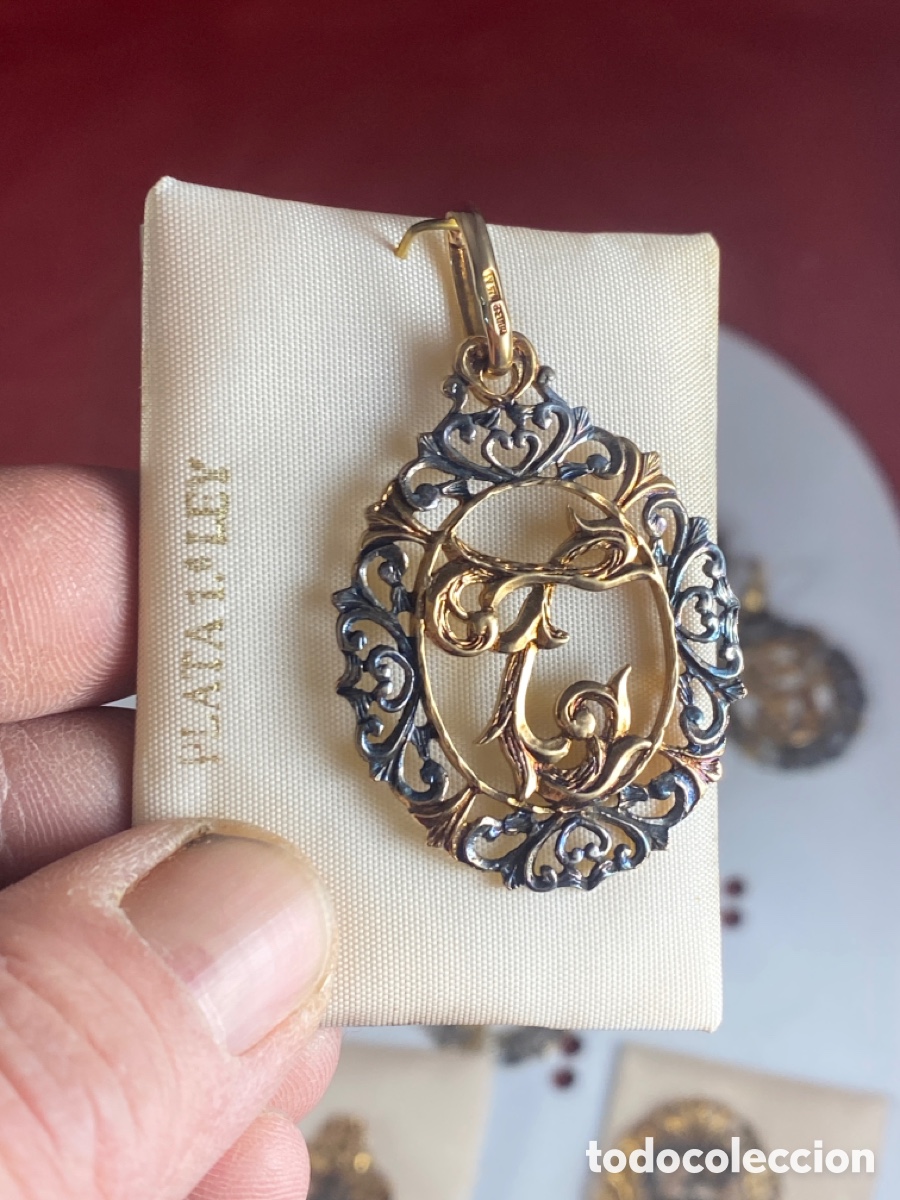 Joyeria: COLGANTE DE PLATA 1a LEY LETRA T - Foto 3