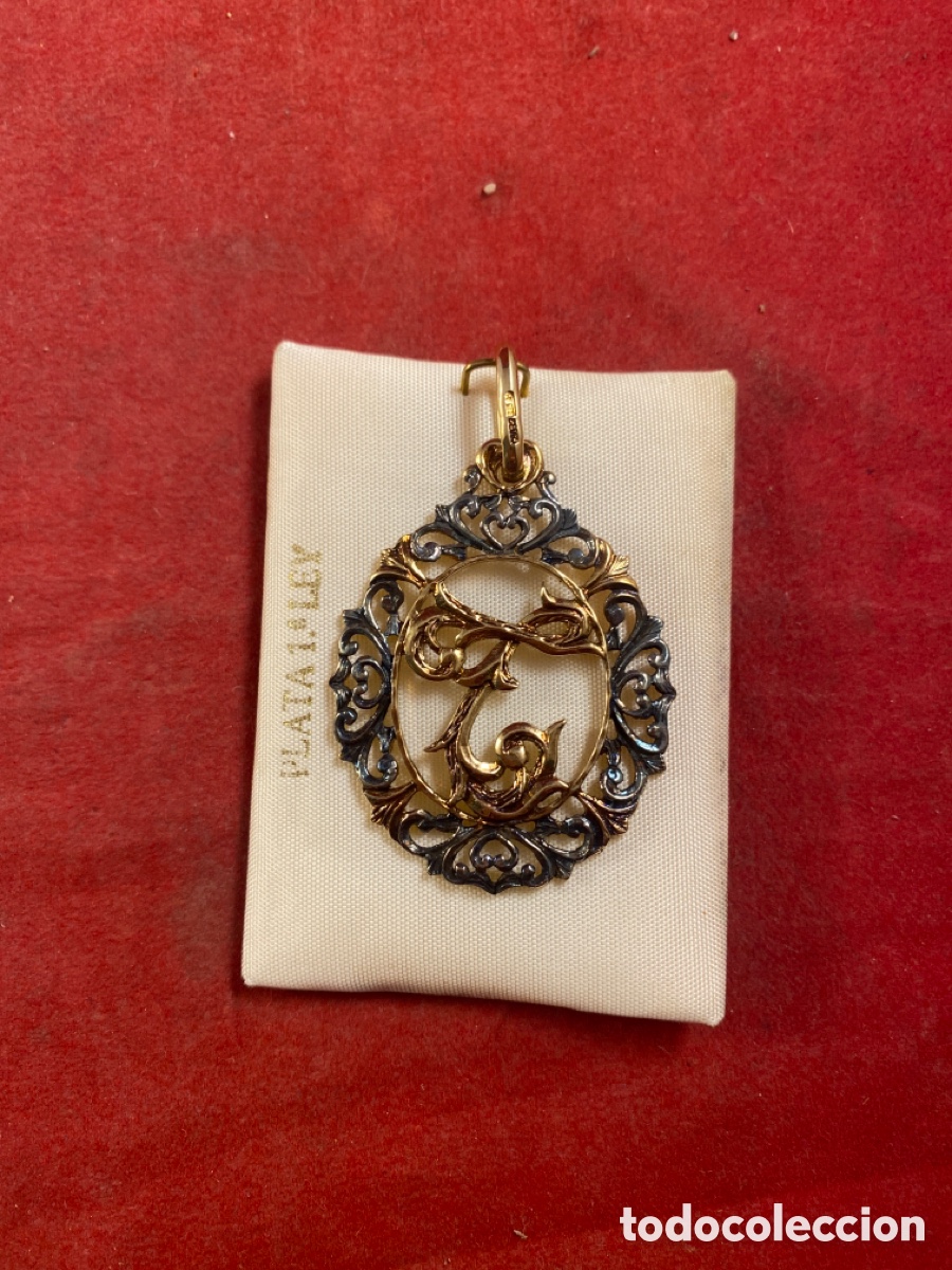 Joyeria: COLGANTE DE PLATA 1a LEY LETRA T - Foto 1