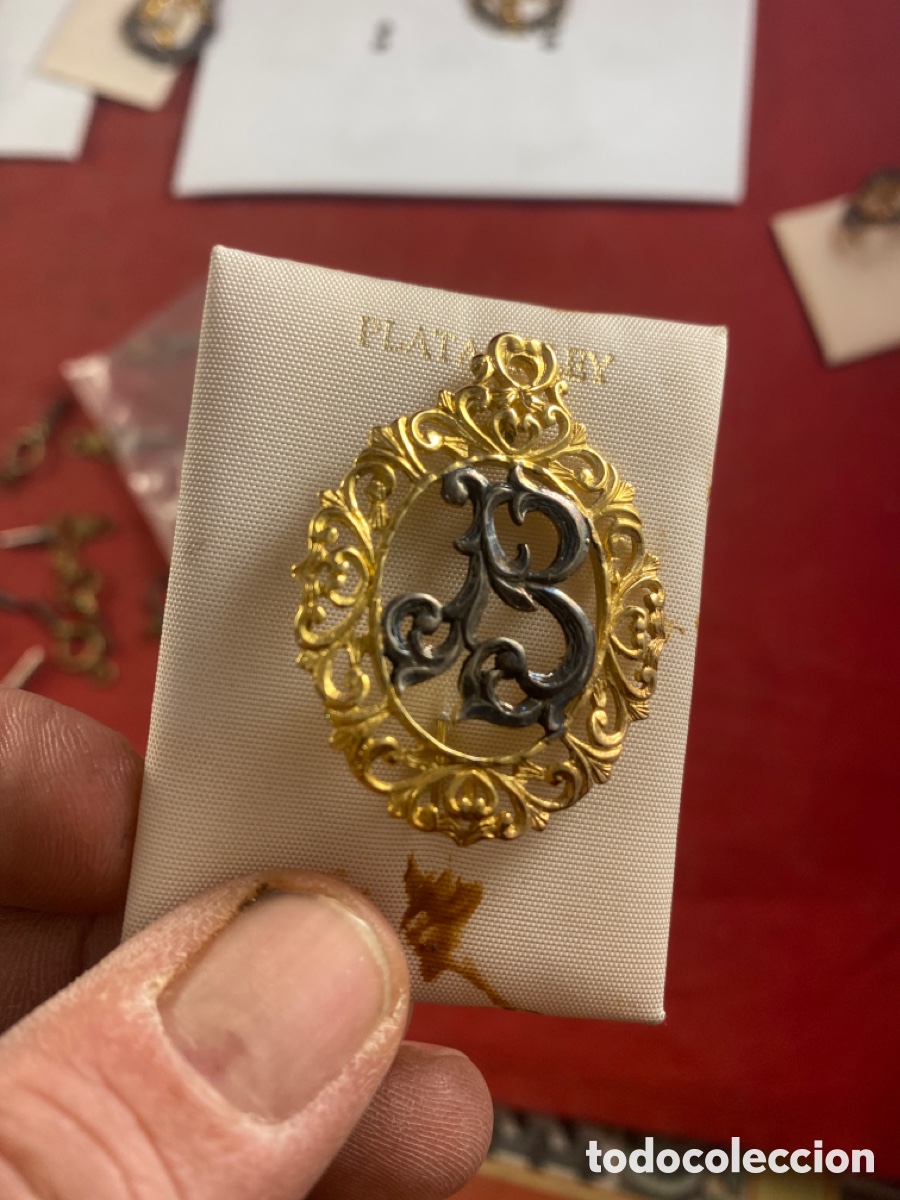 Joyeria: BROCHE DE PLATA 1a LEY LETRA B - Foto 2