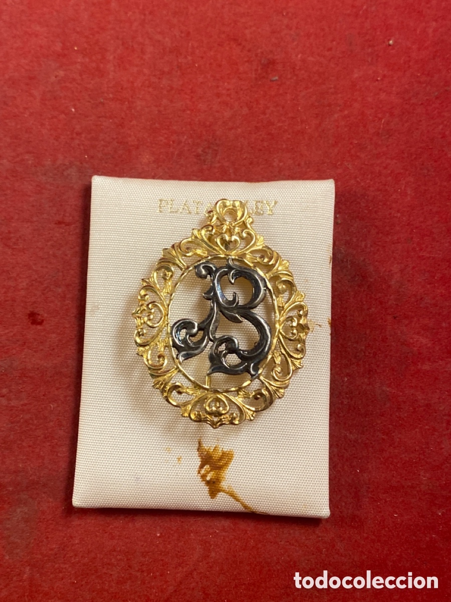 Joyeria: BROCHE DE PLATA 1a LEY LETRA B - Foto 1