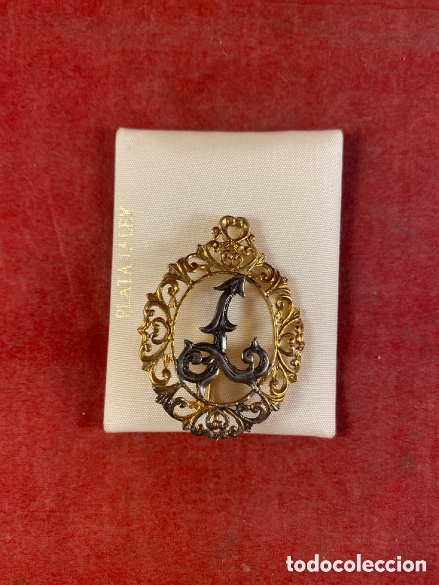 Joyeria: BROCHE DE PLATA 1a LEY LETRA L - Foto 1