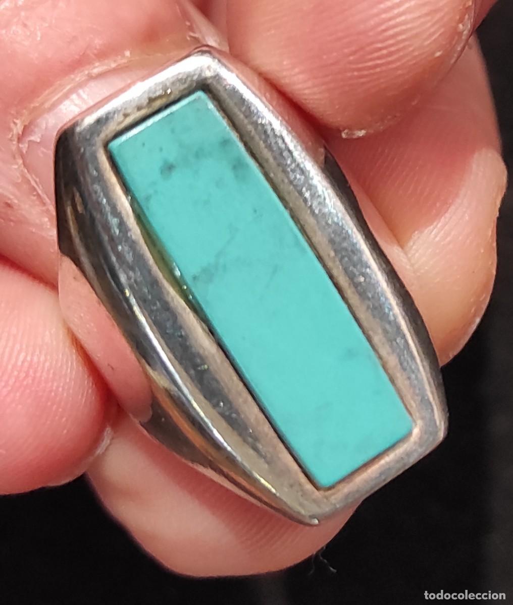 Joyeria: Anillo Plata y Turquesa 925 ml. - Foto 2