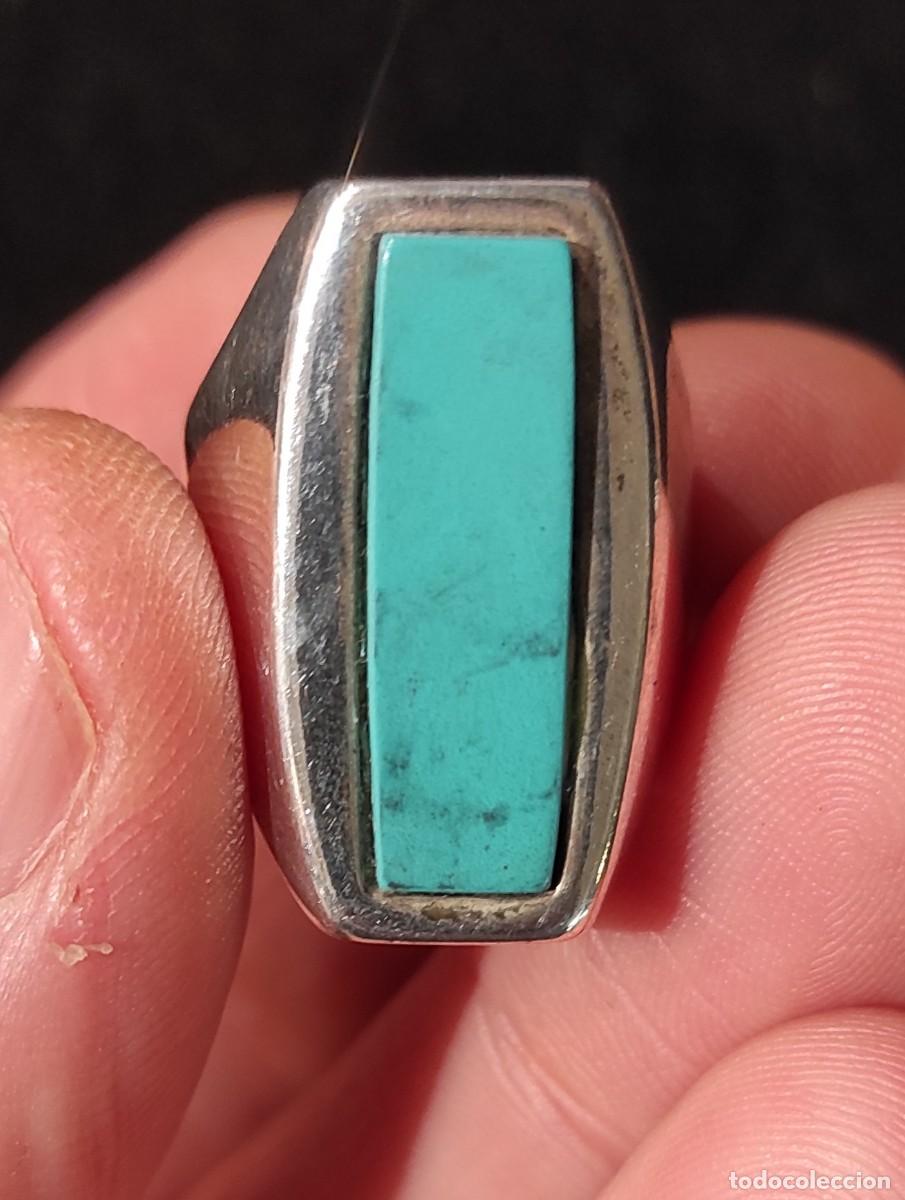 Joyeria: Anillo Plata y Turquesa 925 ml. - Foto 3