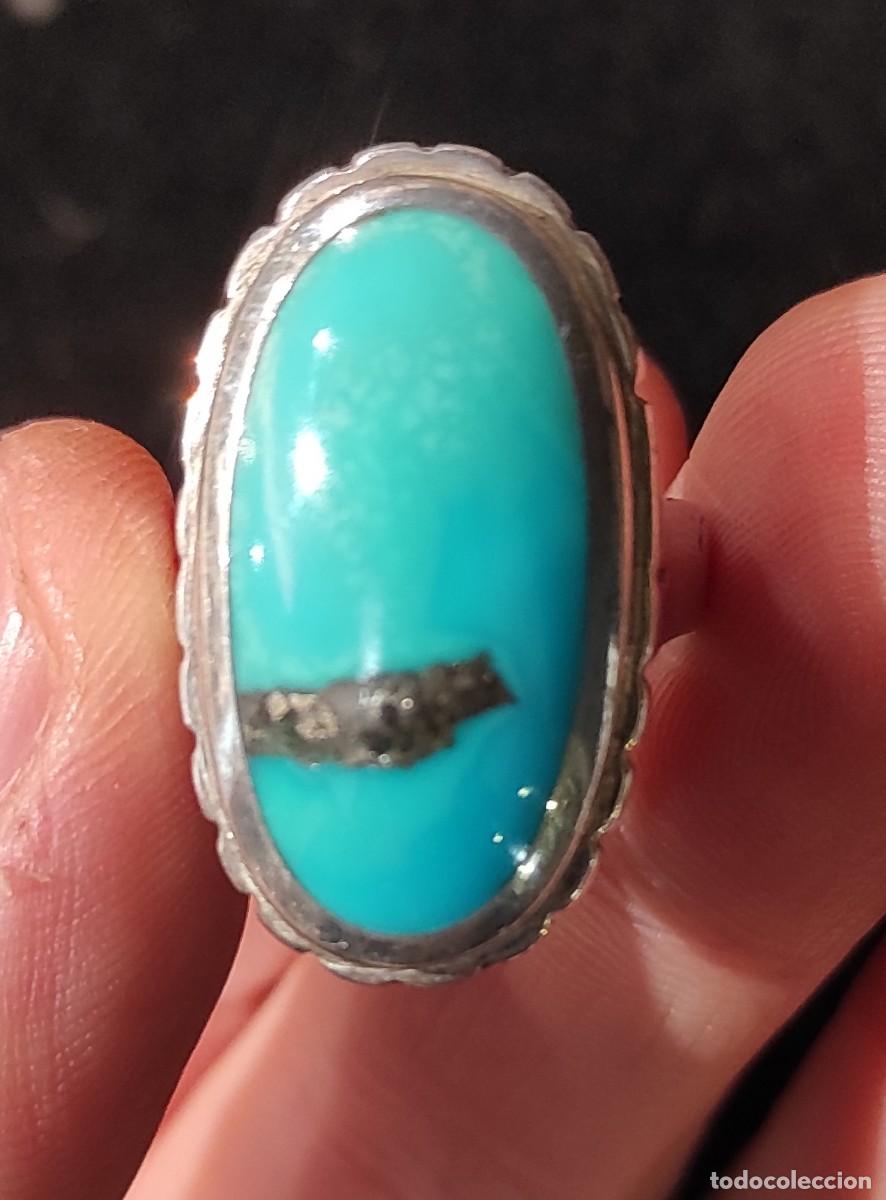 Joyeria: Anillo Plata y Turquesa 925 ml. - Foto 2