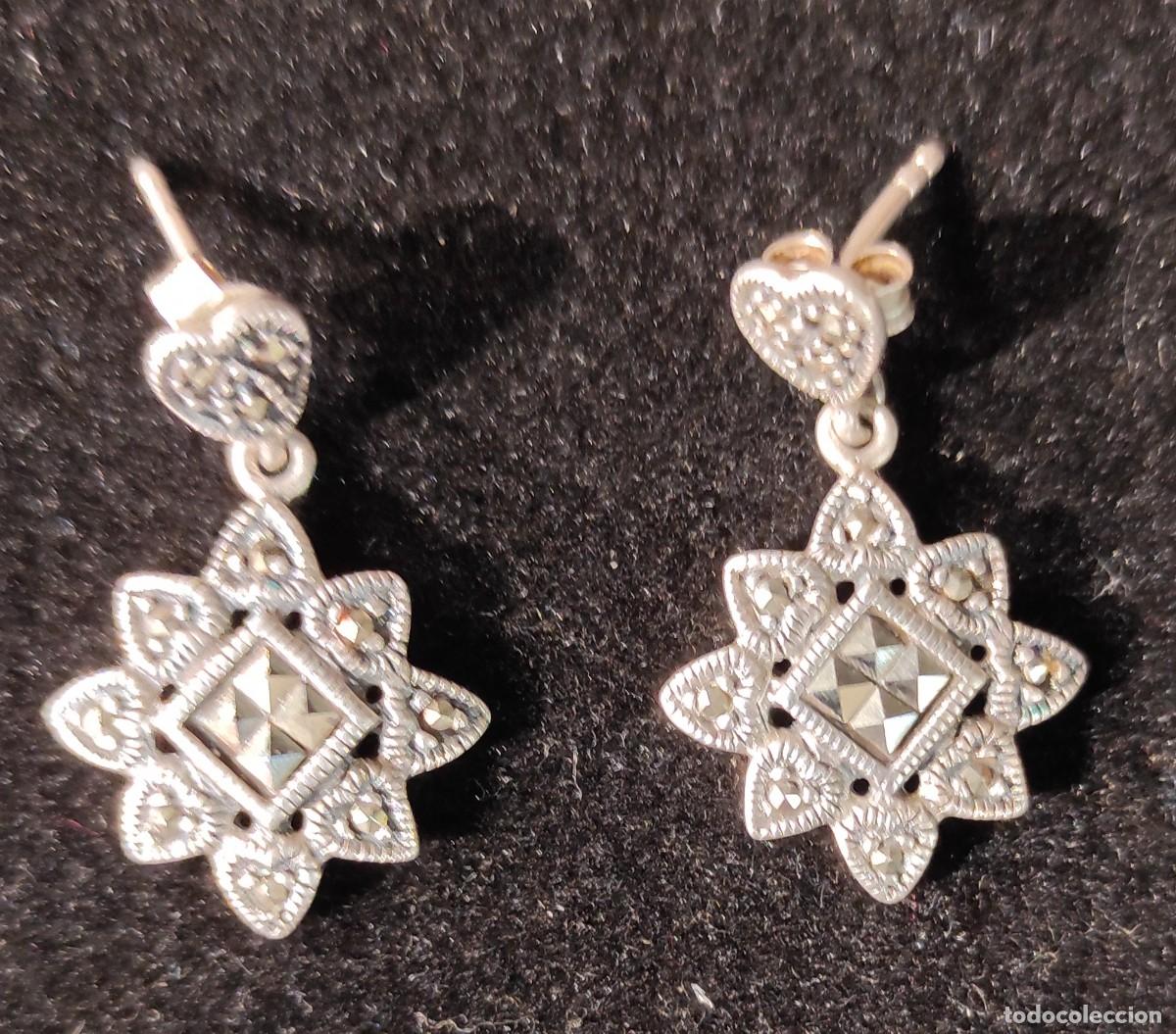 Joyeria: Juego Anillo y Pendientes Plata 925 ml. - Foto 2