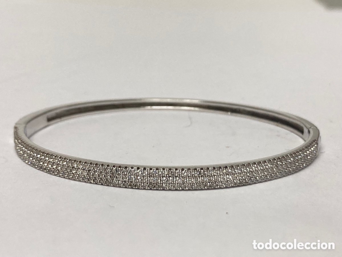 Joyeria: Brazalete de plata rodiada con circonitas - Foto 2
