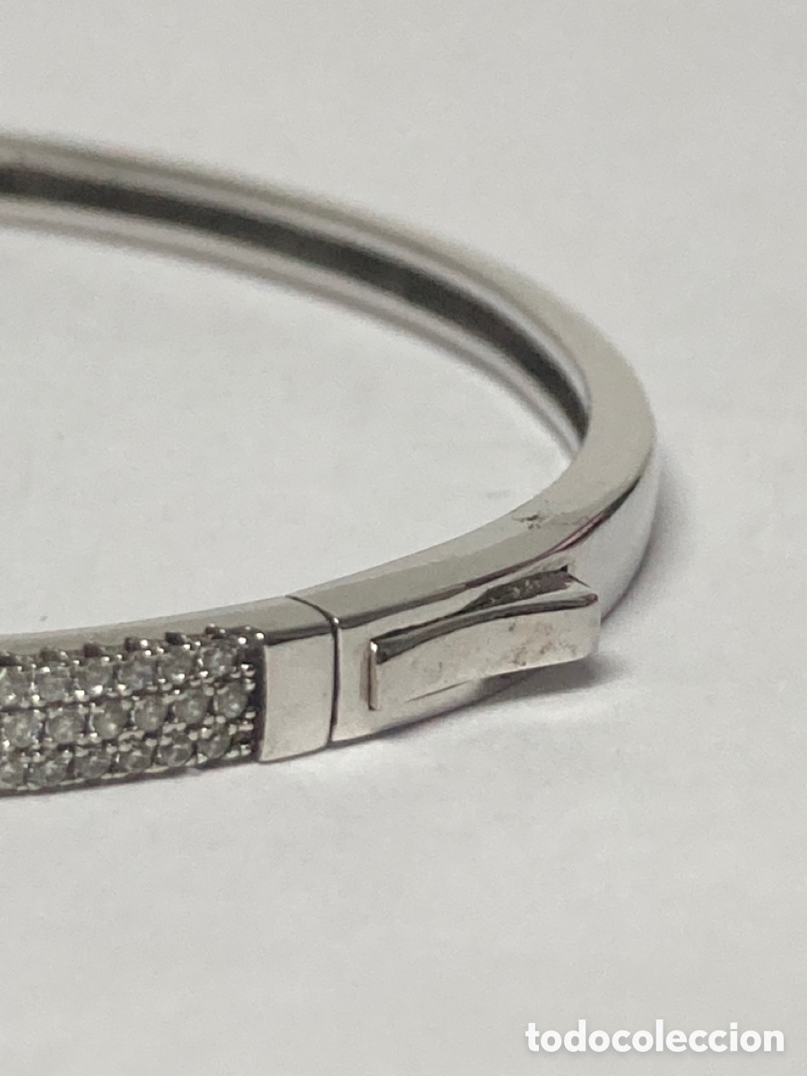 Joyeria: Brazalete de plata rodiada con circonitas - Foto 4