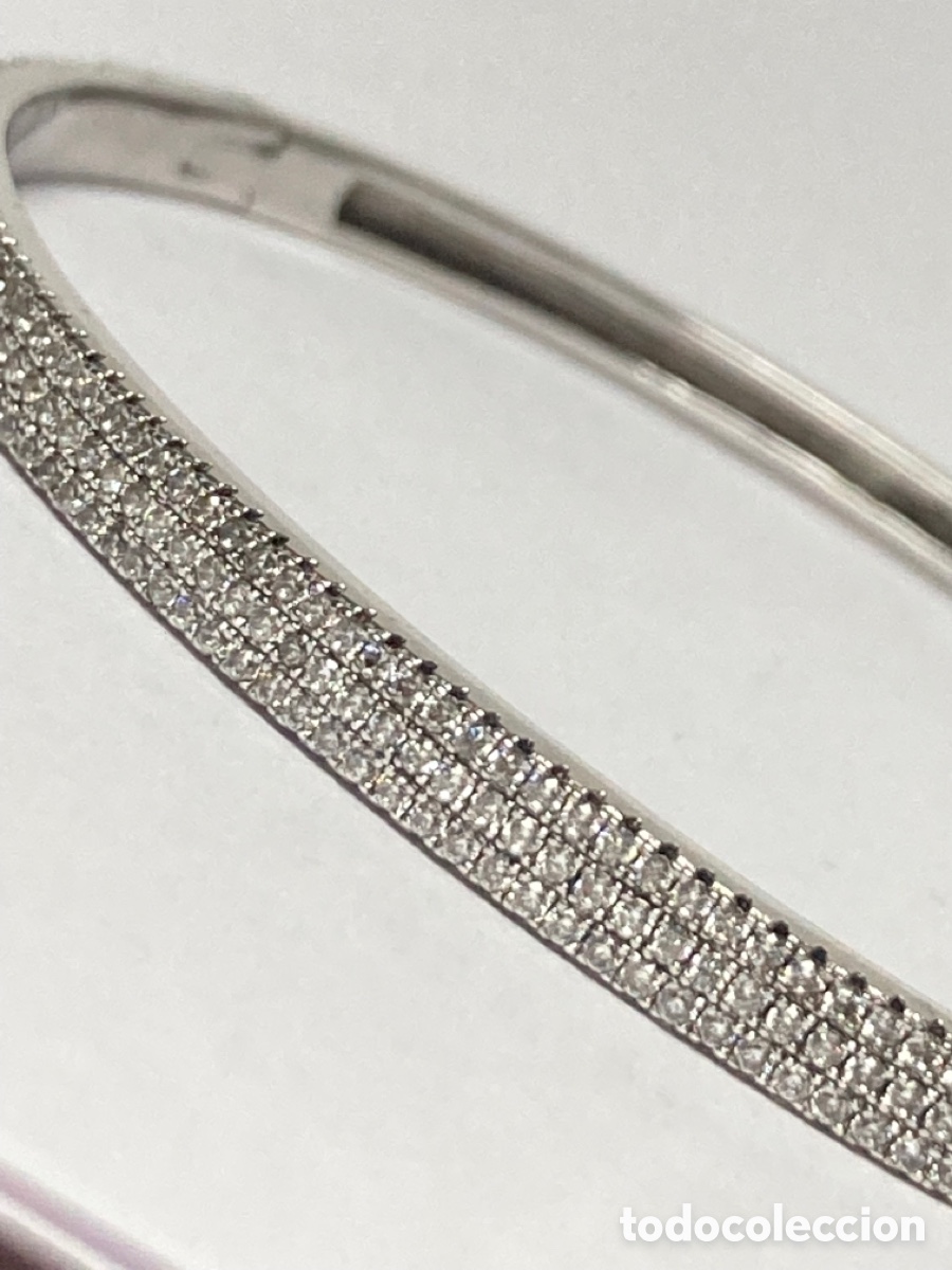 Joyeria: Brazalete de plata rodiada con circonitas - Foto 5