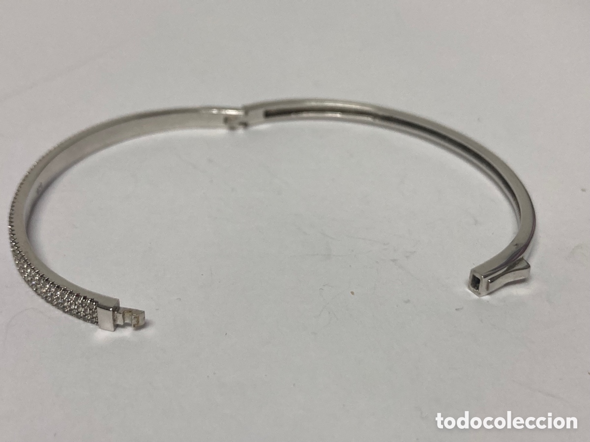 Joyeria: Brazalete de plata rodiada con circonitas - Foto 7