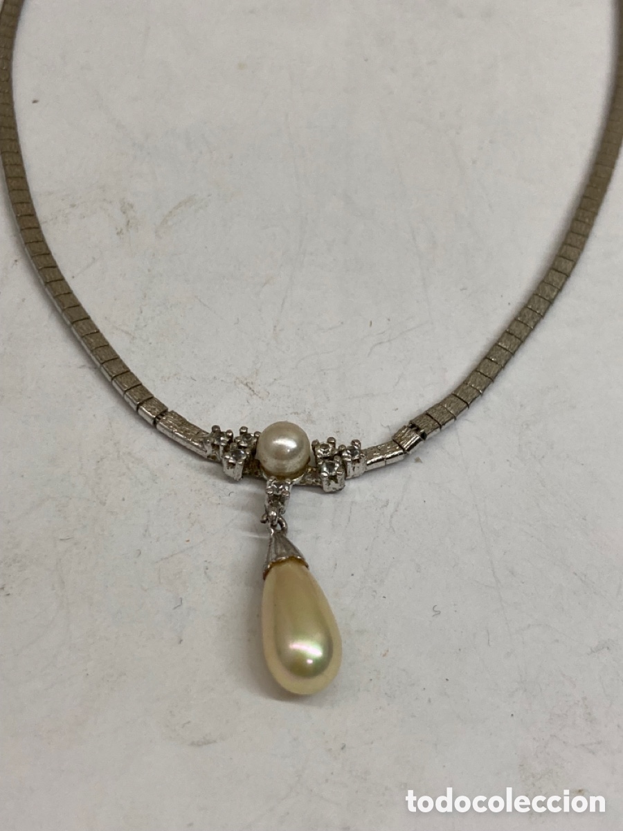 Joyeria: Gargantilla de plata y perlas - Foto 1