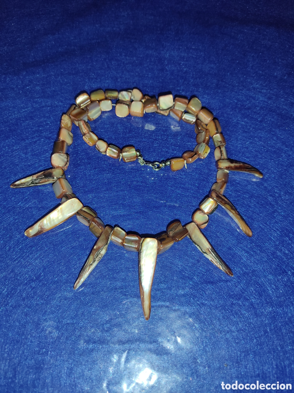 Joyeria: Collar, gargantilla de n&aacute;car,abalon,vintage. - Foto 4