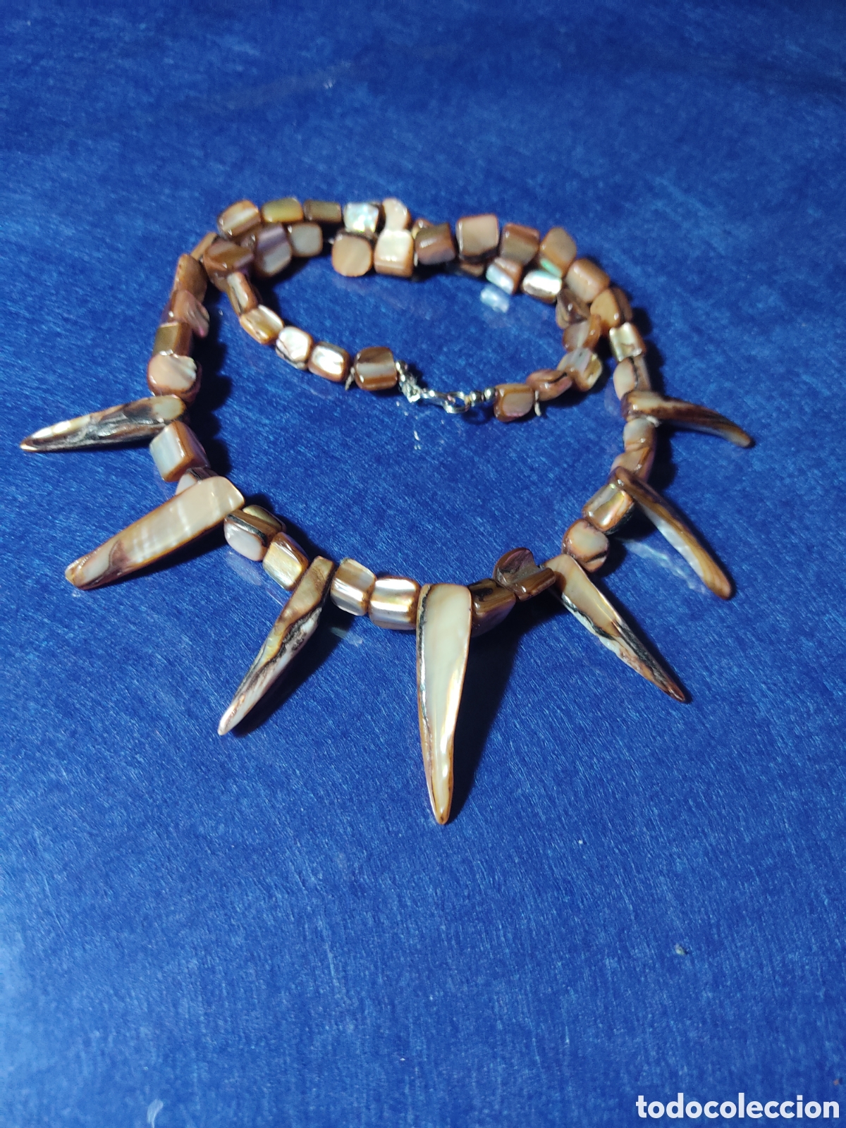Joyeria: Collar, gargantilla de n&aacute;car,abalon,vintage. - Foto 6