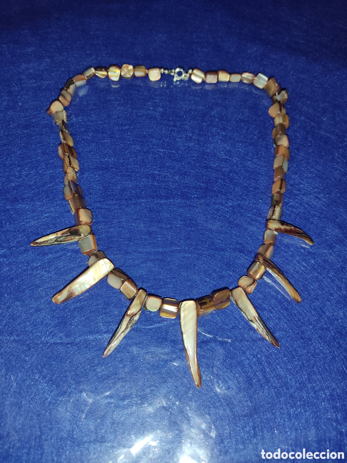 Joyeria: Collar, gargantilla de n&aacute;car,abalon,vintage. - Foto 1