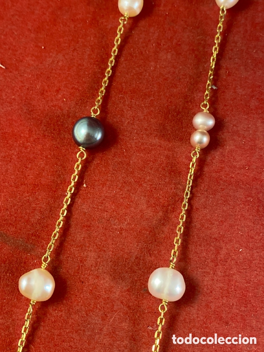 Joyeria: PULSERA Y COLLAR DE ORO 18K y PERLAS - Foto 5