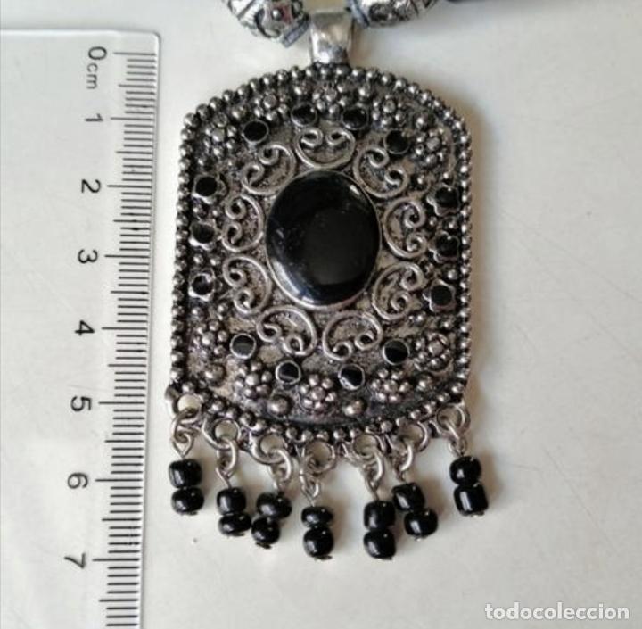 Joyeria: COLLAR CON CUENTAS NEGRAS Y COLGANTE. - Foto 6
