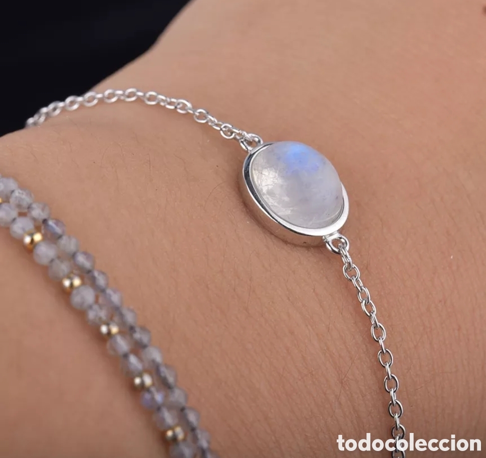 Joyeria: Pulsera de Plata y Piedra Lunar ENV&Iacute;O GRATIS!! - Foto 3