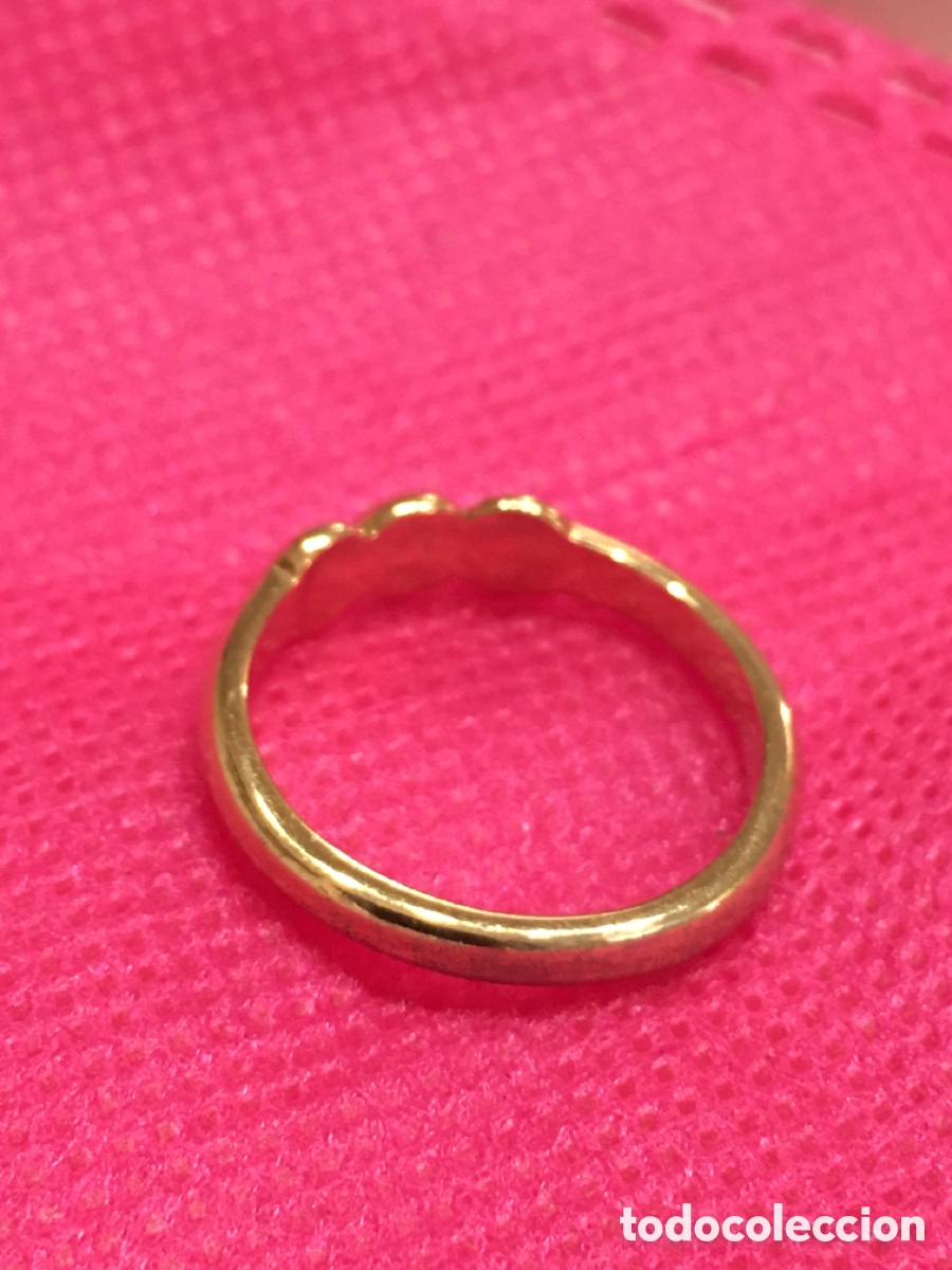 Joyeria: Anillo dorado con piedra azul - Foto 7