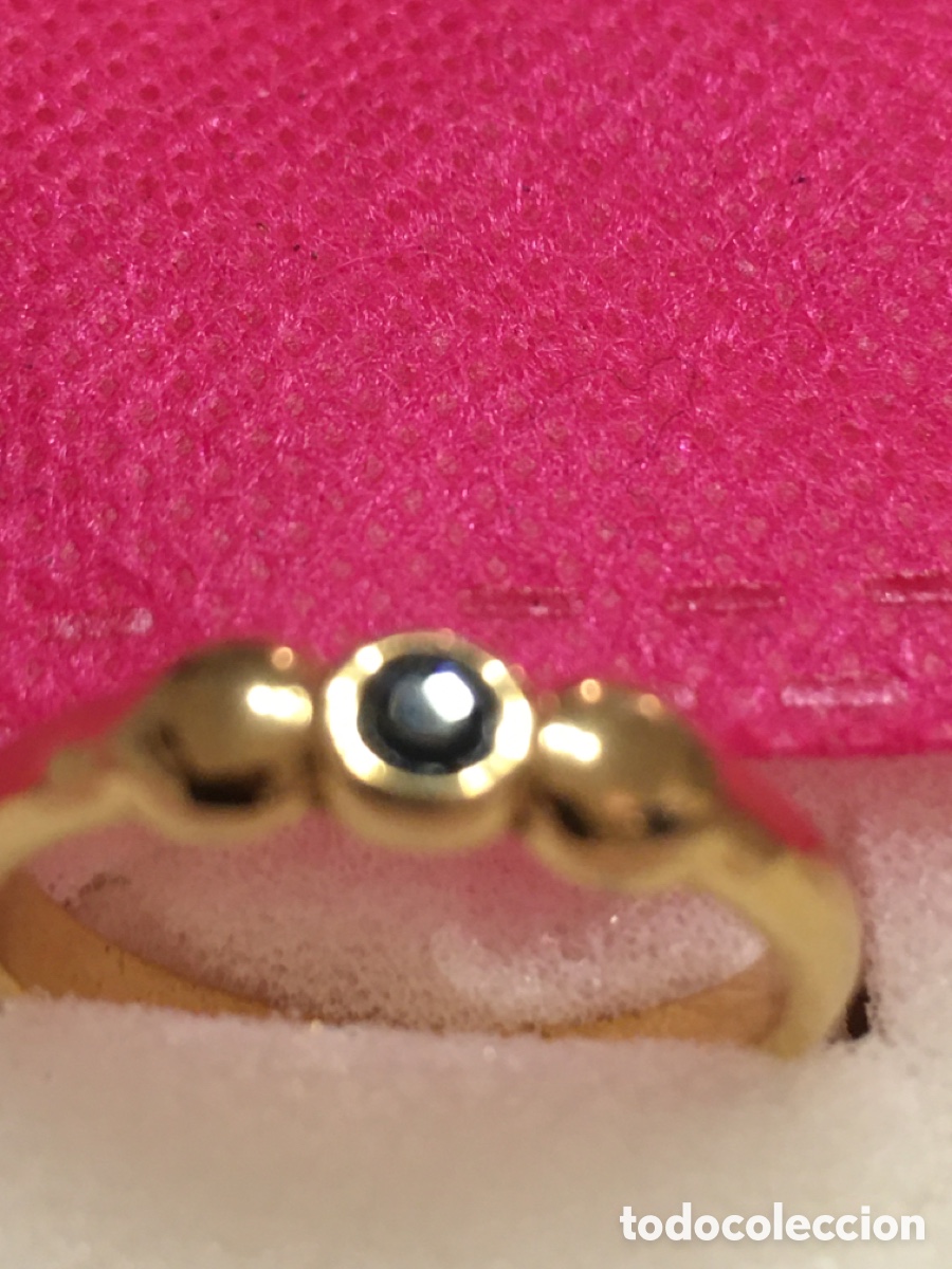 Joyeria: Anillo dorado con piedra azul - Foto 8