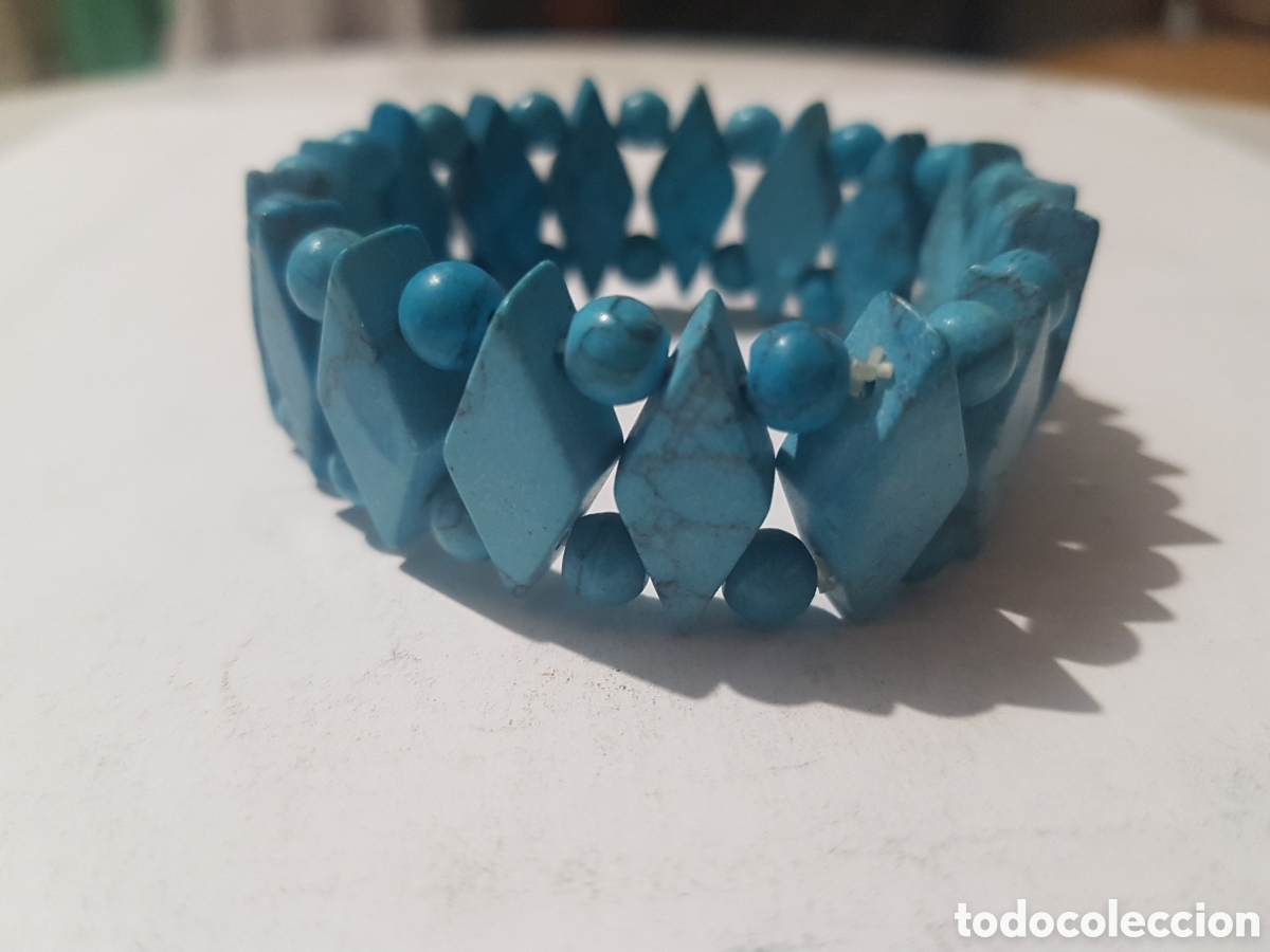 Joyeria: Pulsera color azul turquesa. (L15) - Foto 2