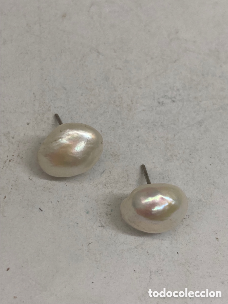 Joyeria: Pendientes de plara y perlas