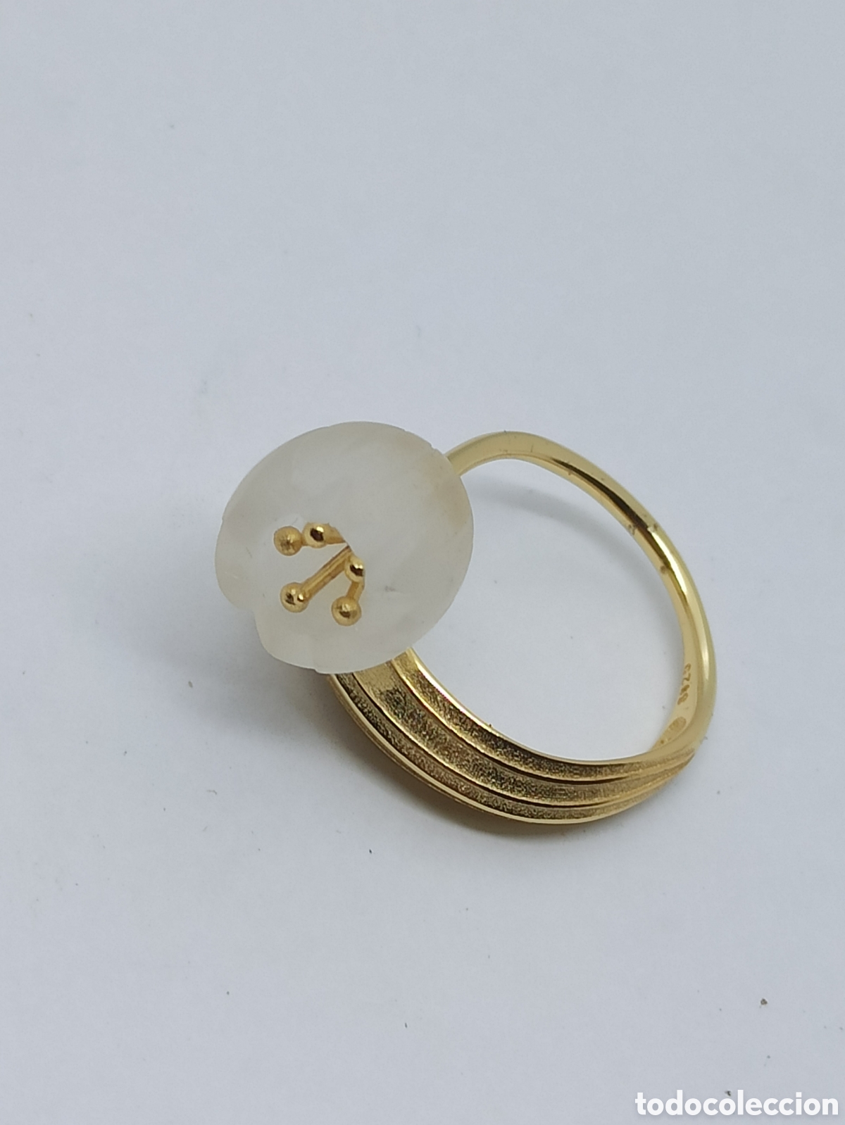 Joyeria: Anillo en plata de ley 925 placado en oro - Foto 1