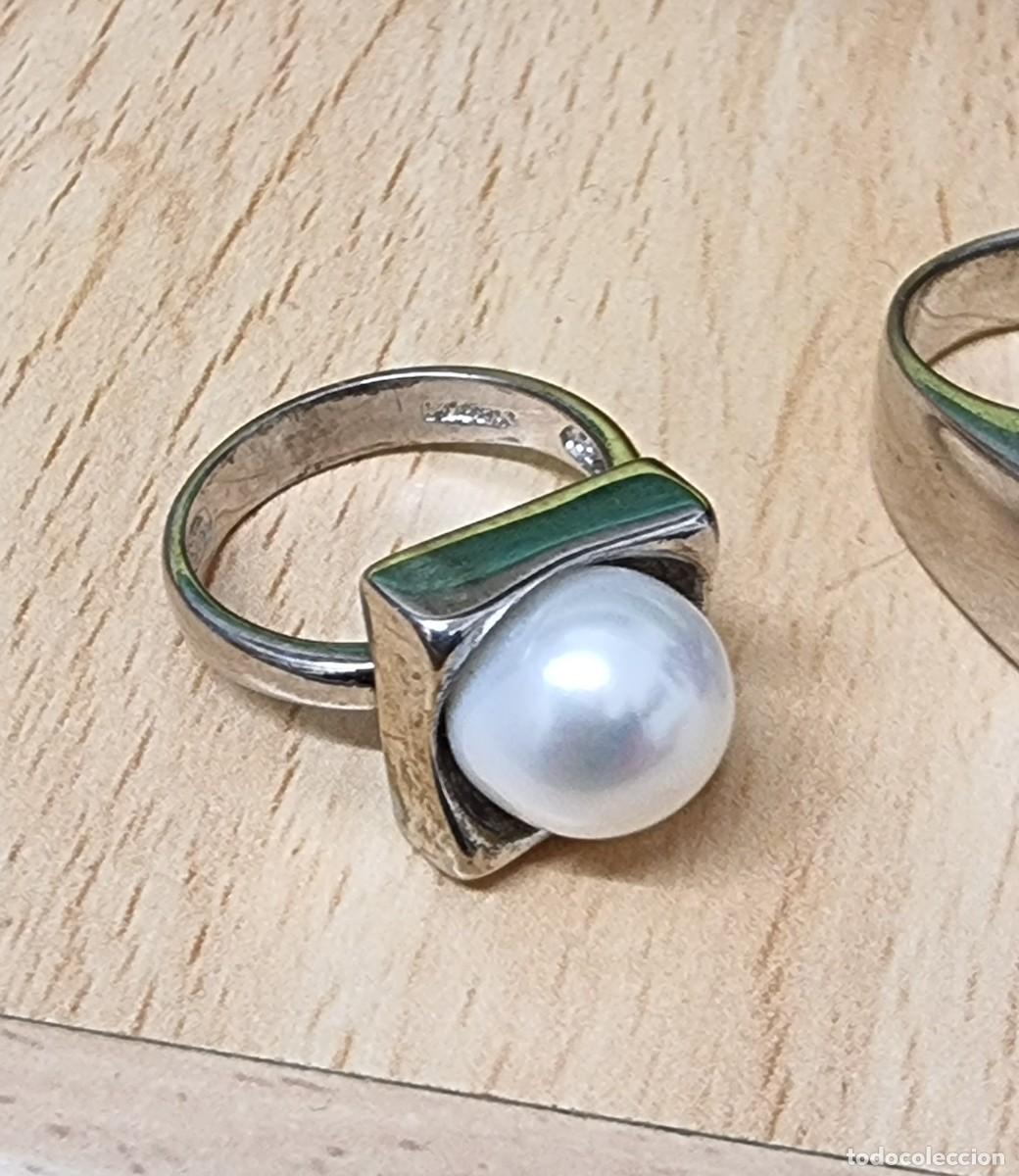 Joyeria: Anillo plata ley 925 con perla - Foto 2