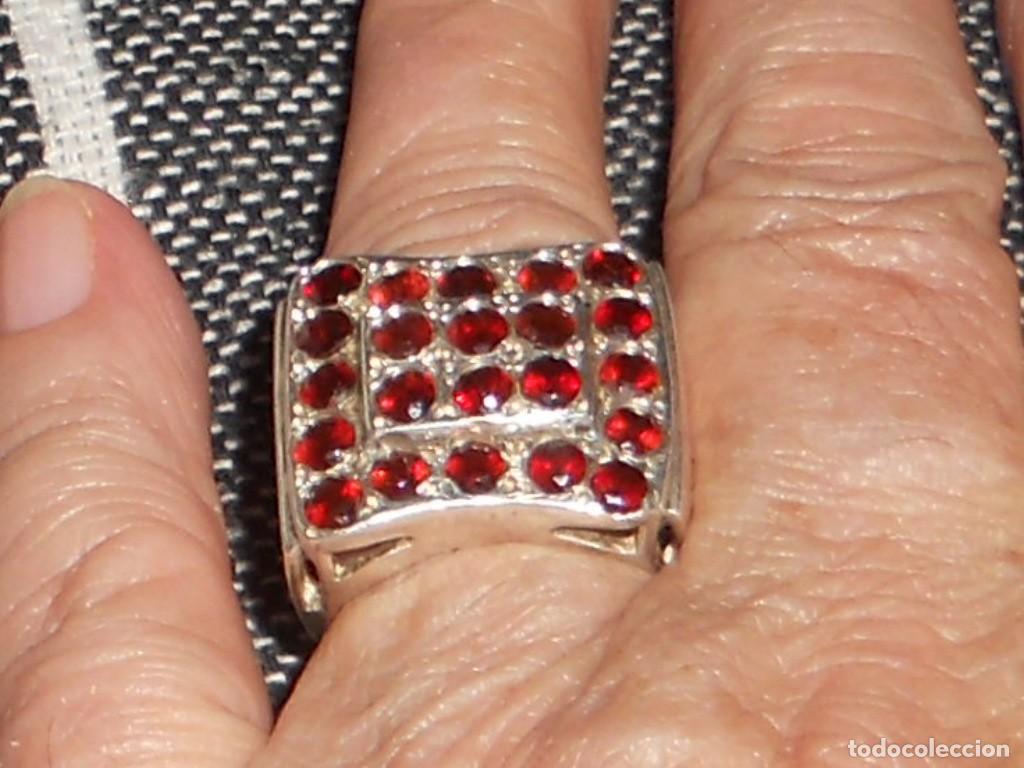 Joyeria: ANTIGUO ANILLO CON PAVE DE GRANATES - Foto 8