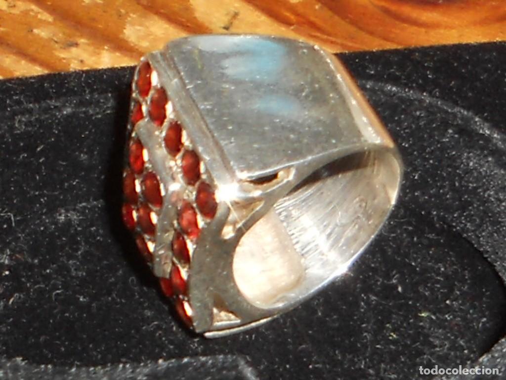 Joyeria: ANTIGUO ANILLO CON PAVE DE GRANATES - Foto 9