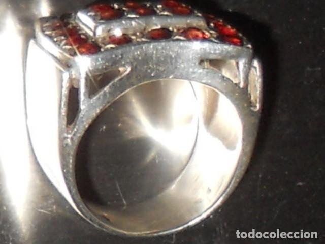 Joyeria: ANTIGUO ANILLO CON PAVE DE GRANATES - Foto 13