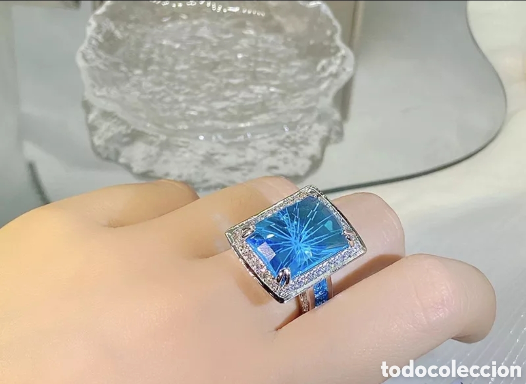 Joyeria: Anillo de Plata Azul ENV&Iacute;O GRATIS!! - Foto 1