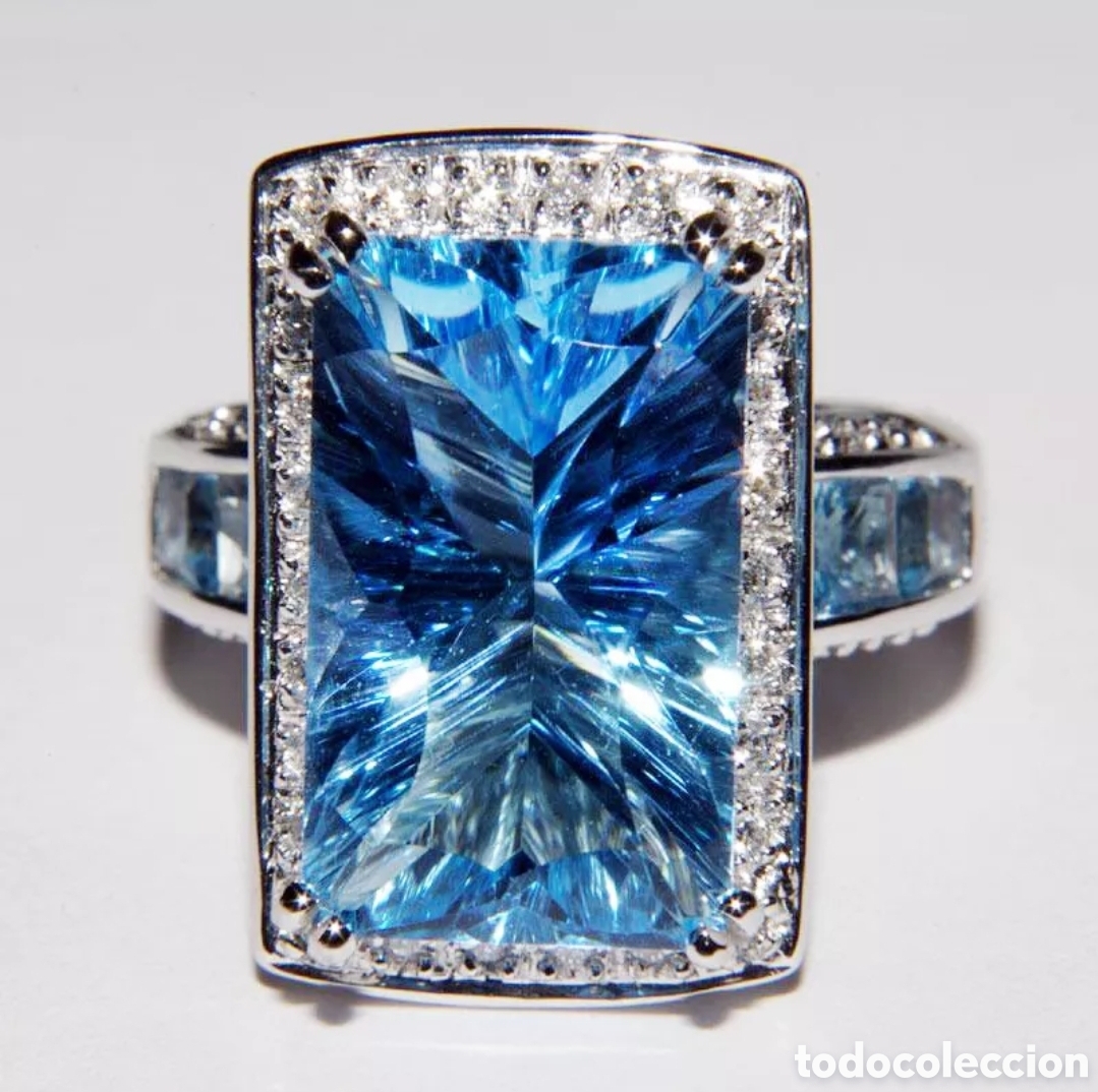Joyeria: Anillo de Plata Azul ENV&Iacute;O GRATIS!! - Foto 3