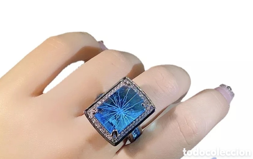 Joyeria: Anillo de Plata Azul ENV&Iacute;O GRATIS!! - Foto 5
