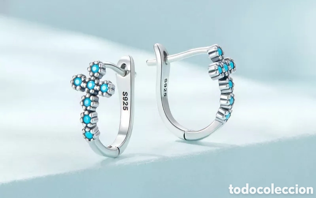 Joyeria: Pendientes de Plata Cruz ENV&Iacute;O GRATIS!! - Foto 1