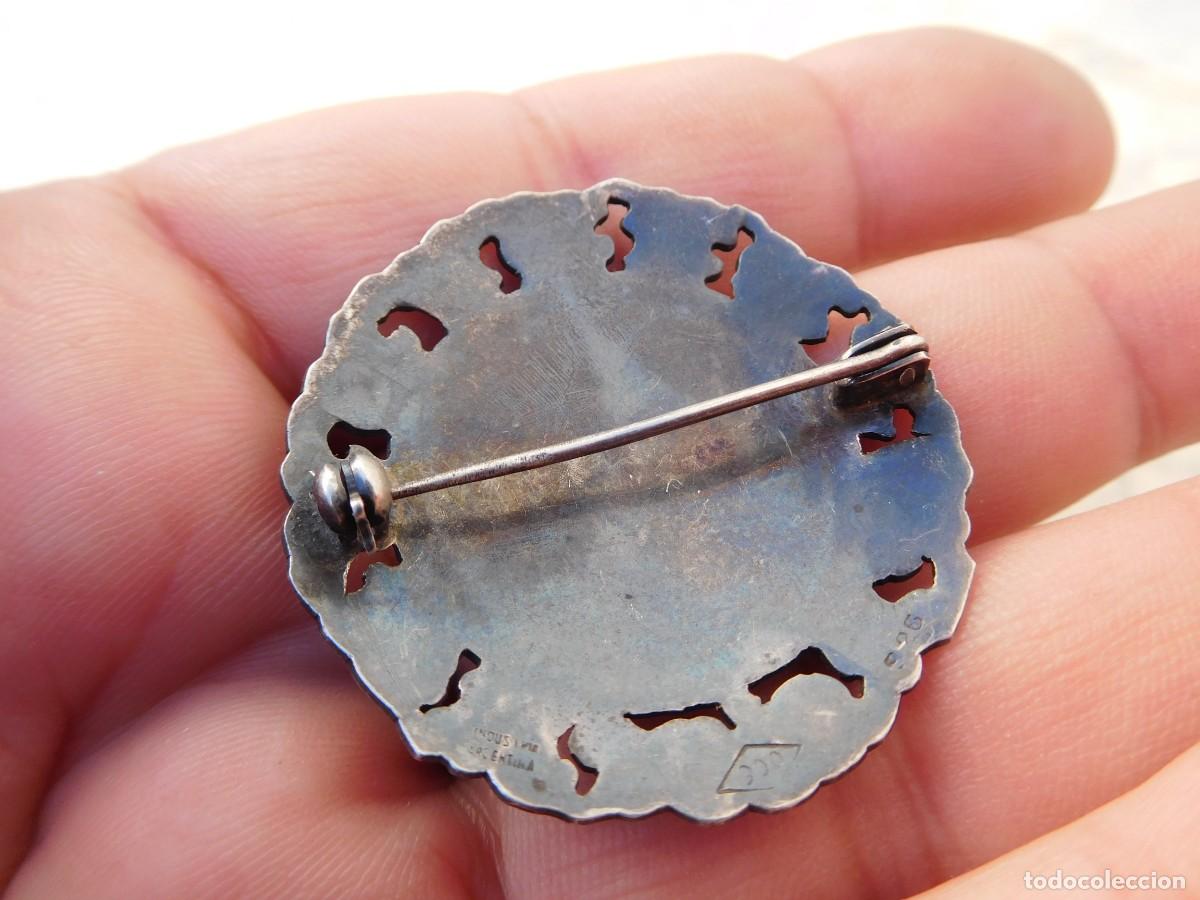 Joyeria: Broche de plata calada vintage - Foto 2
