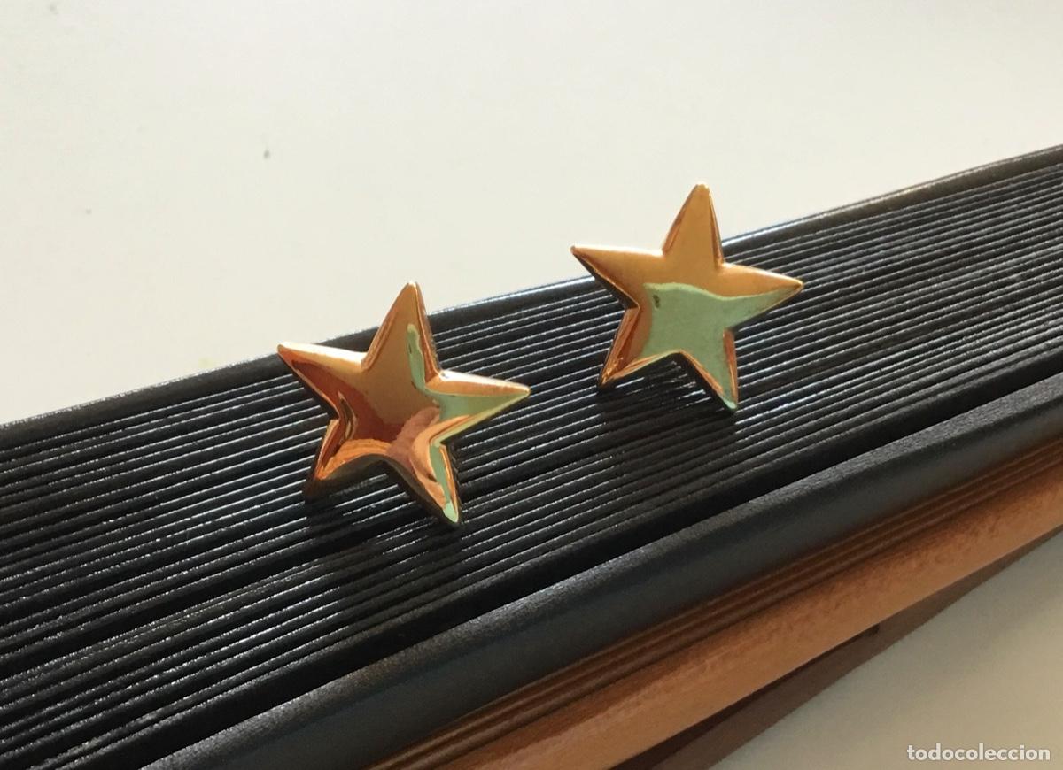Joyeria: Pendientes chapados en oro. Estrellas - Foto 2